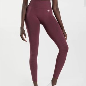 Gymshark seamless vital Baked Maroon Marl